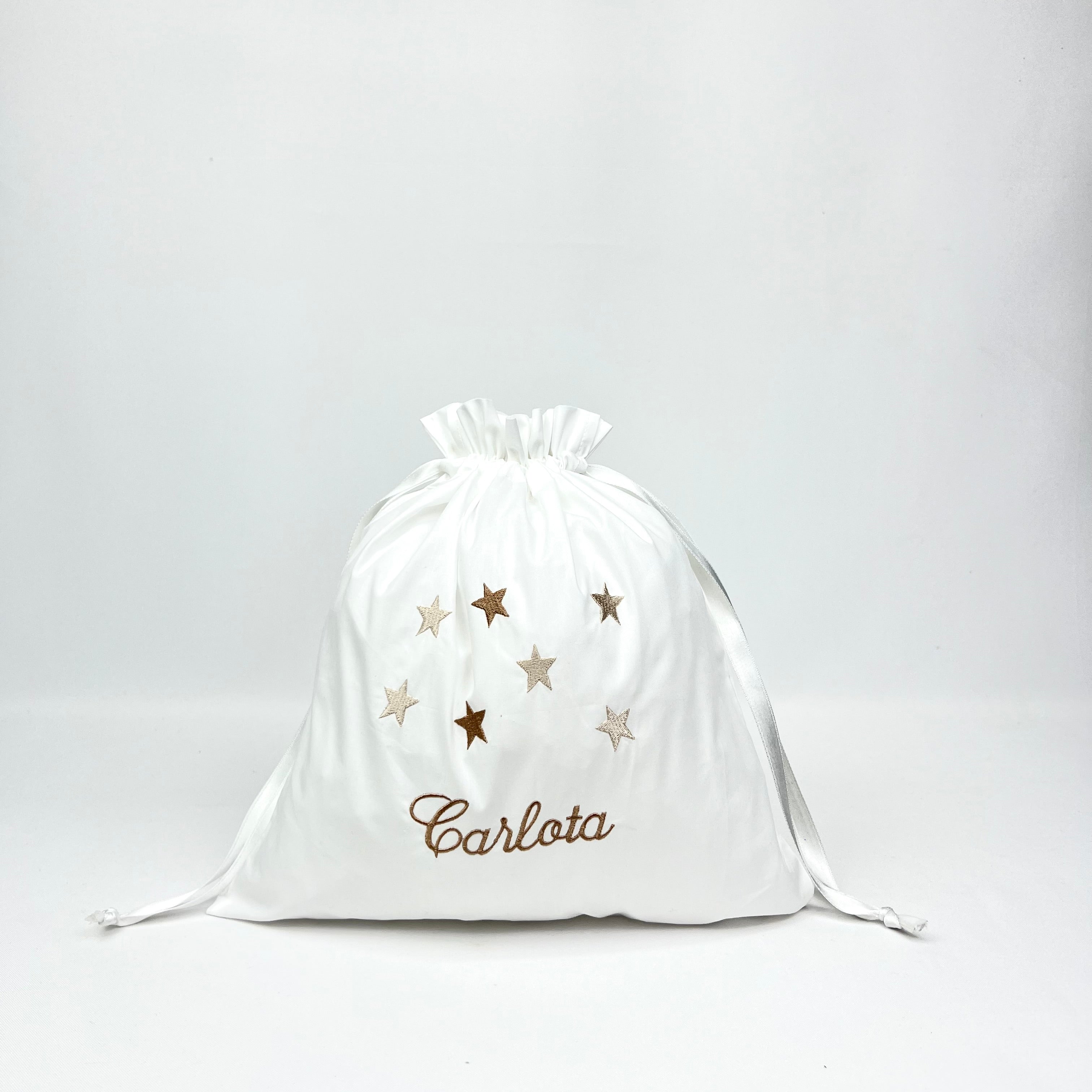 Saco Bebé Algodão Estrelas Personalizável