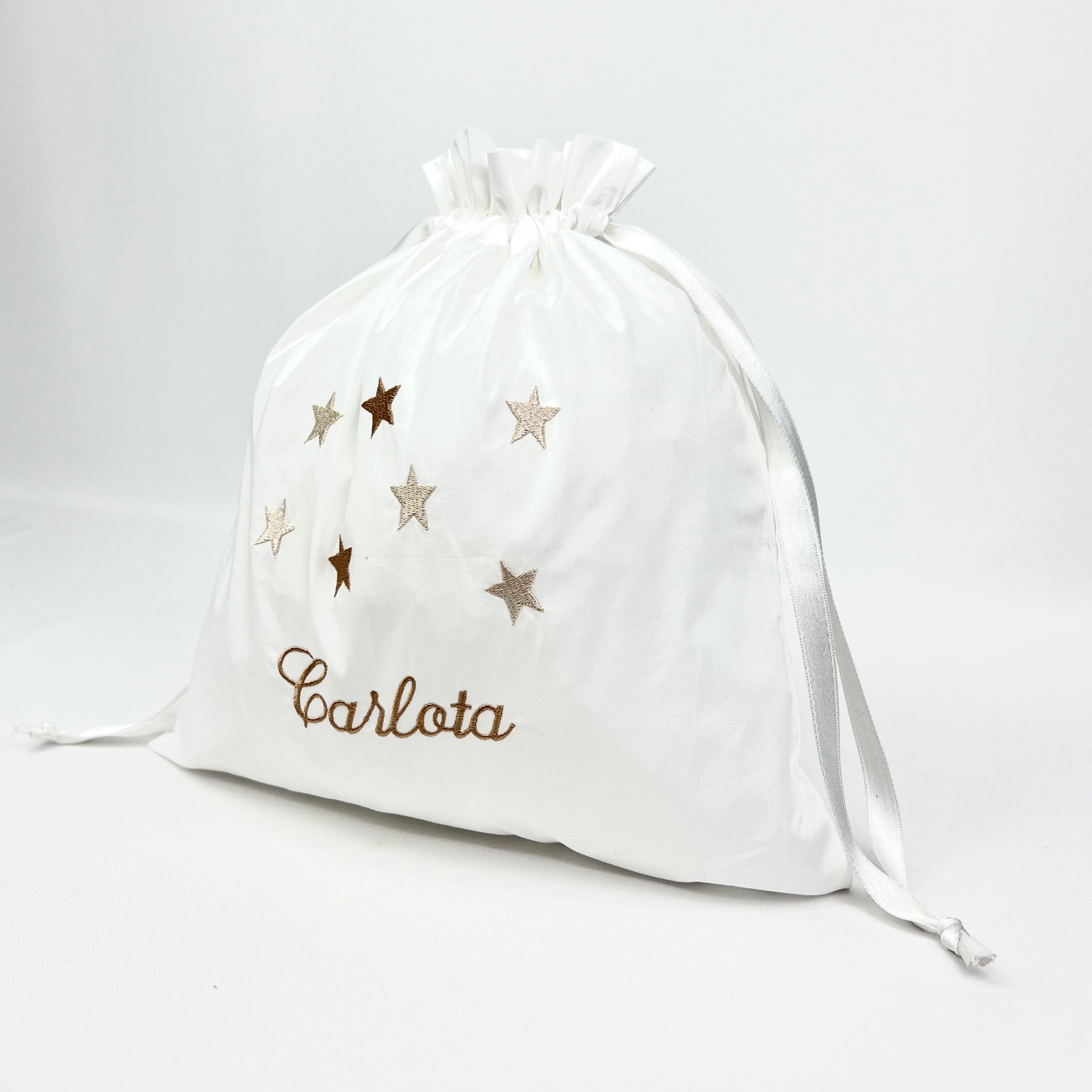 Saco Bebé Algodão Estrelas Personalizável