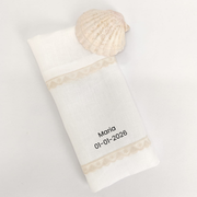 Toalha de Batismo Romantic Personalizável