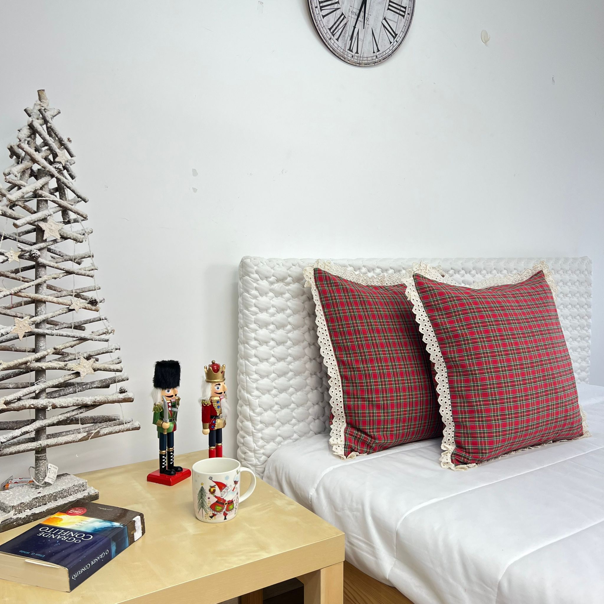 Capa Decorativa Xmas Glamour Renda