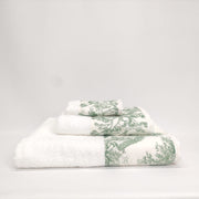 Toalha de Banho Toile de Jouy Verde