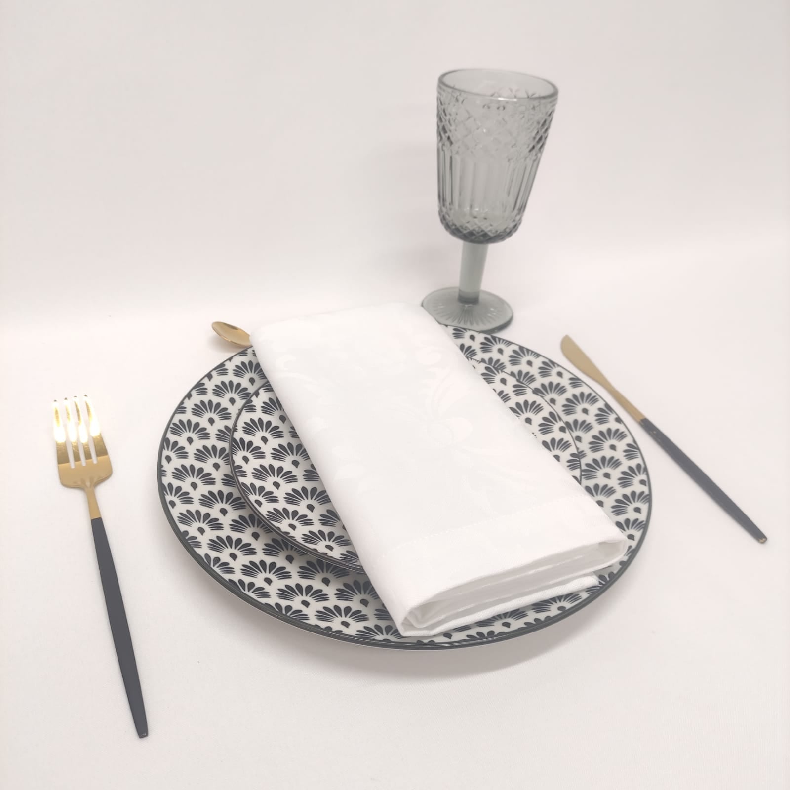 Guardanapo Branco Jacquard