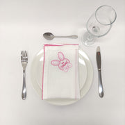 Guardanapo Páscoa Rosa Linho JOL/COL Coelho