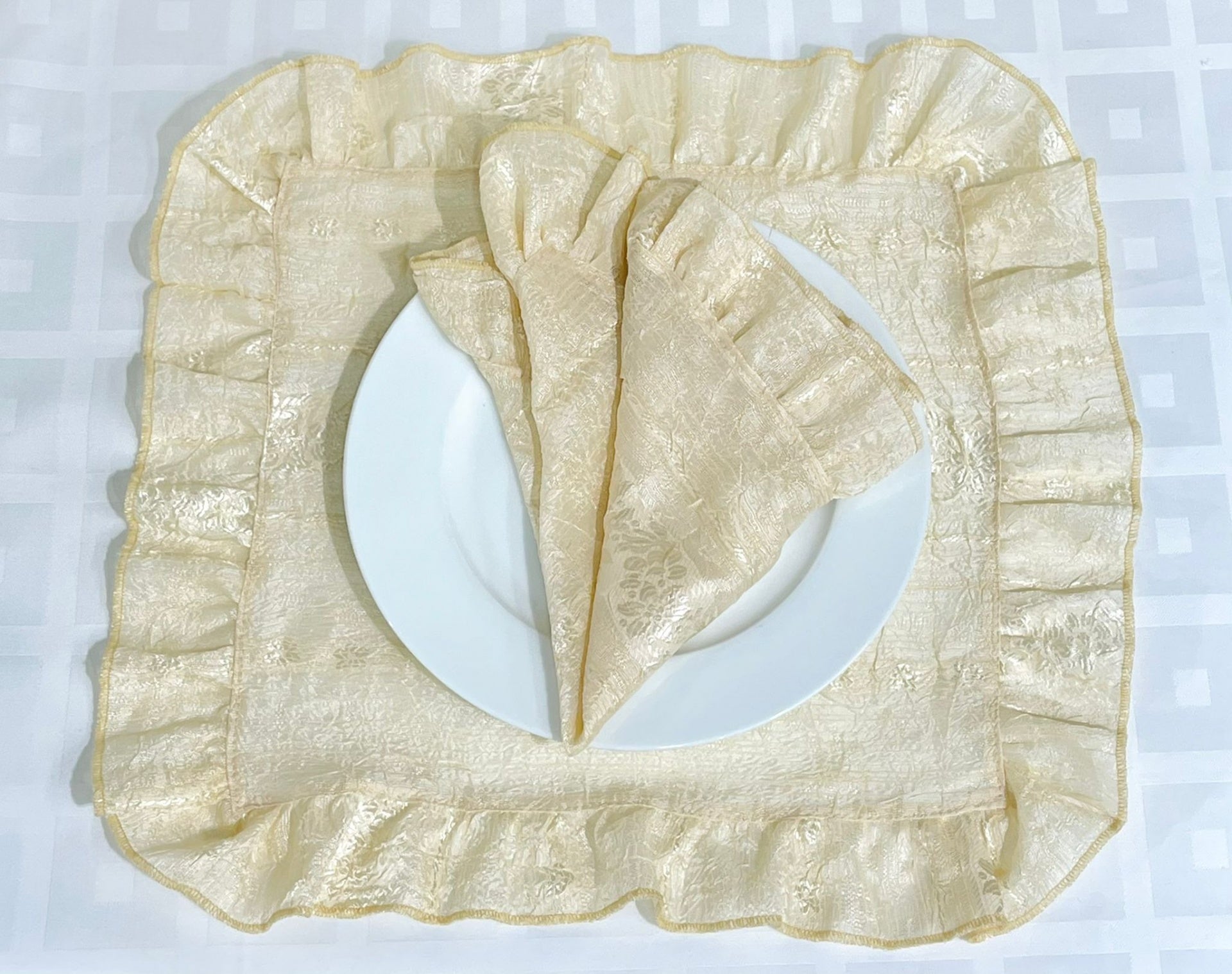 Individual Organza Dourado