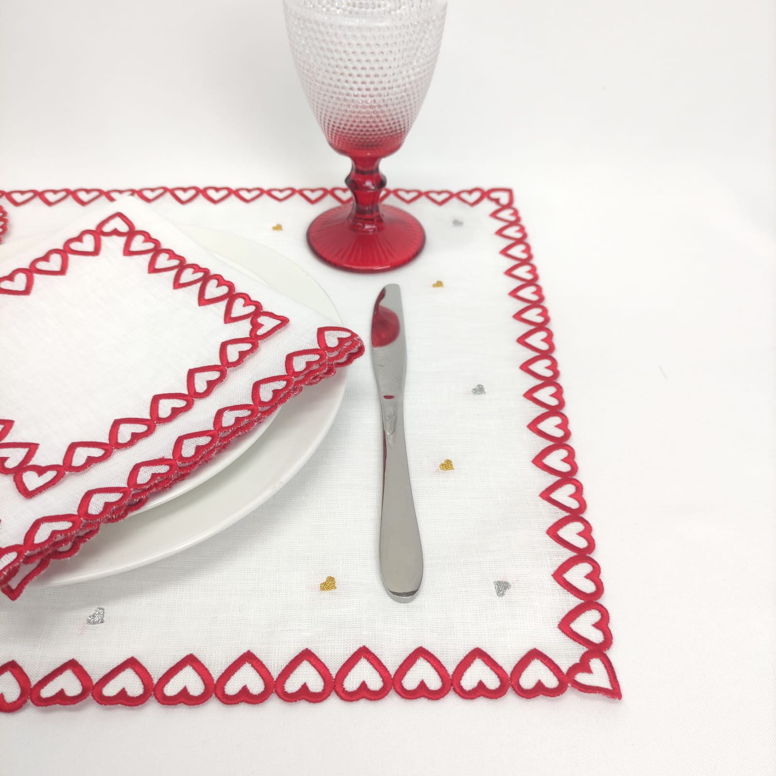 Guardanapo Toque de Amor Linho JOL