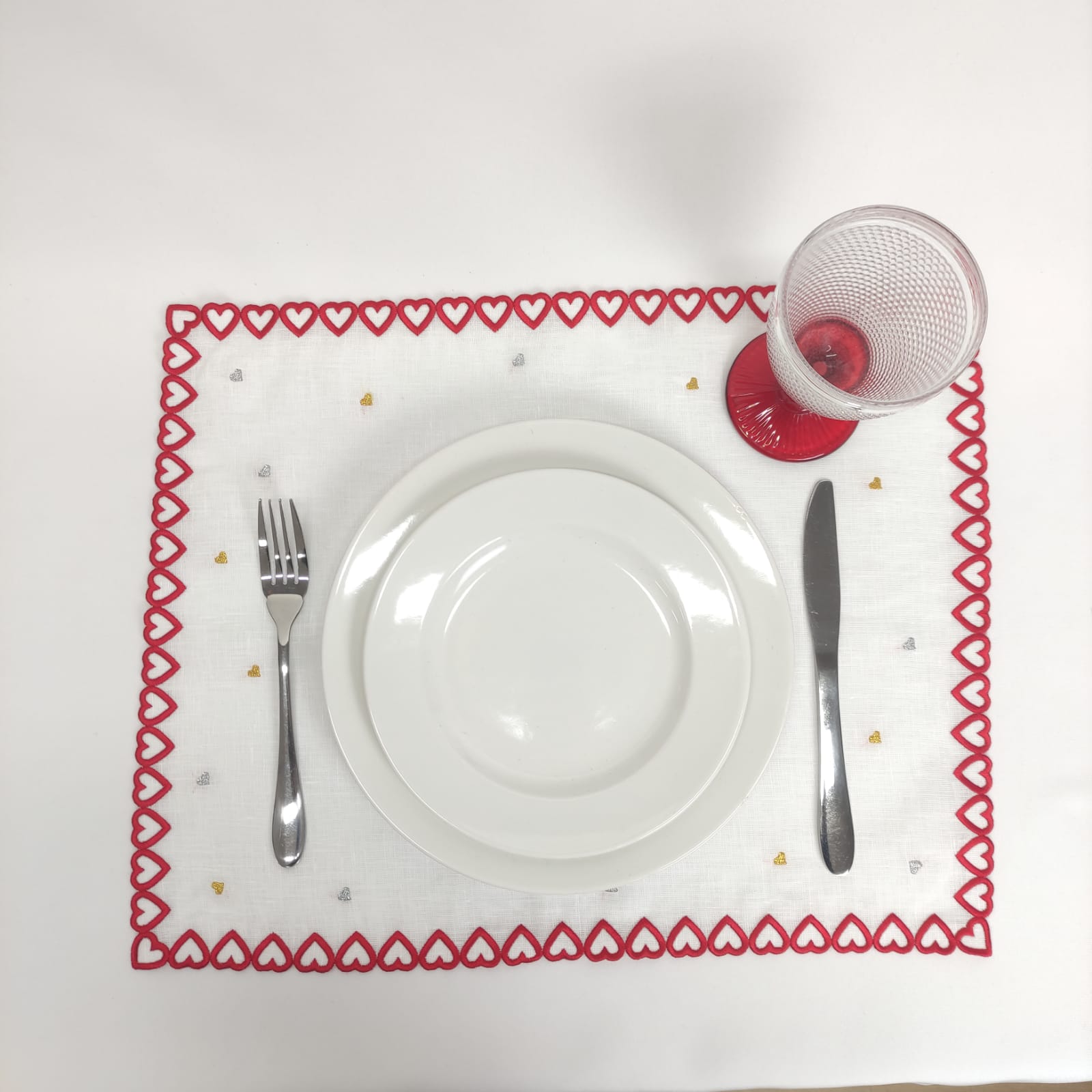 Individual Toque de Amor Linho JOL