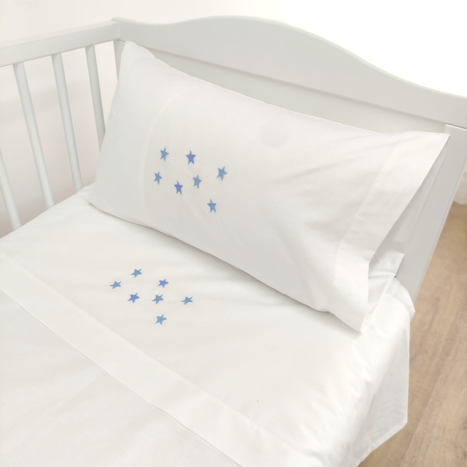 Jogo de Cama Algodão Bebé Estrelas