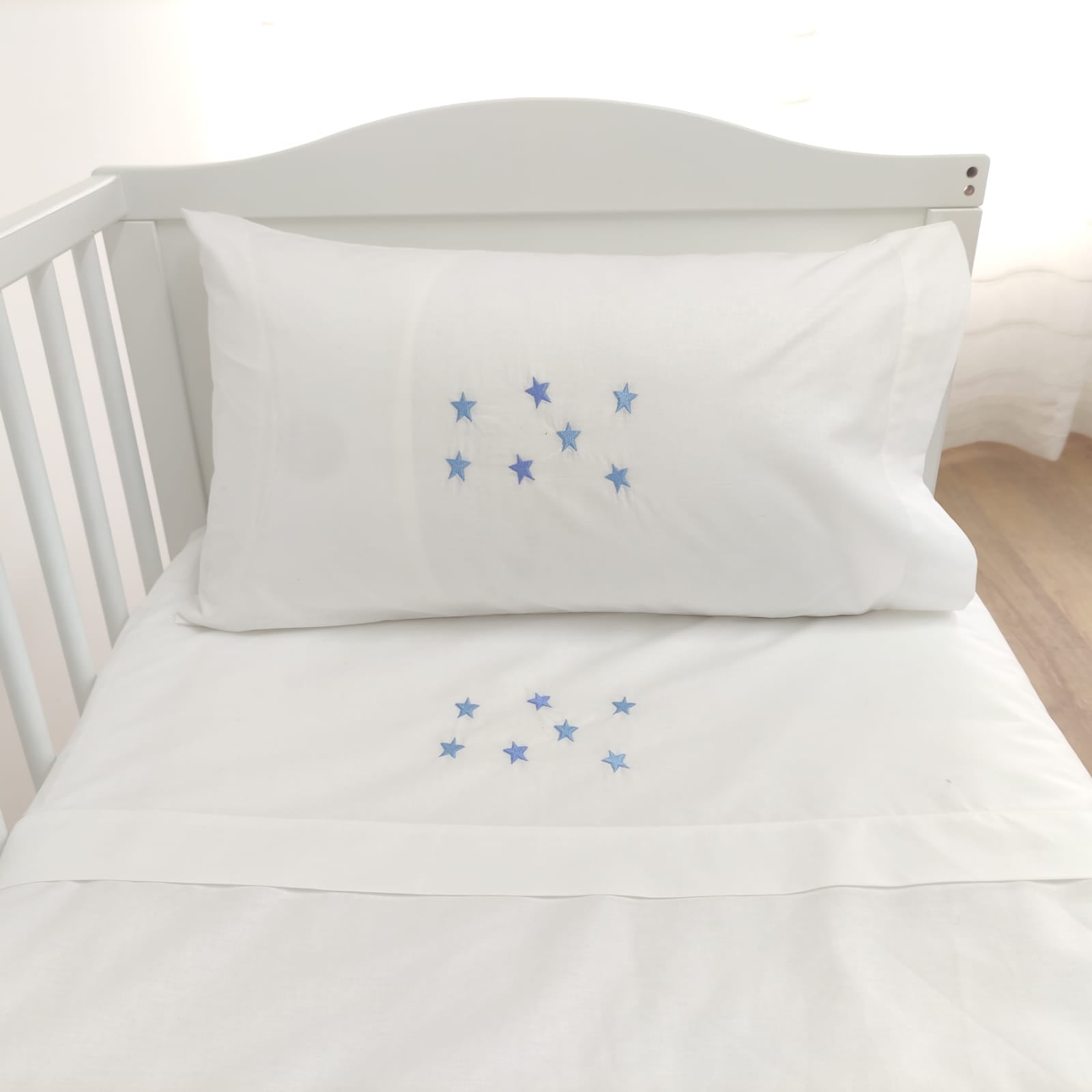 Jogo de Cama Algodão Bebé Estrelas