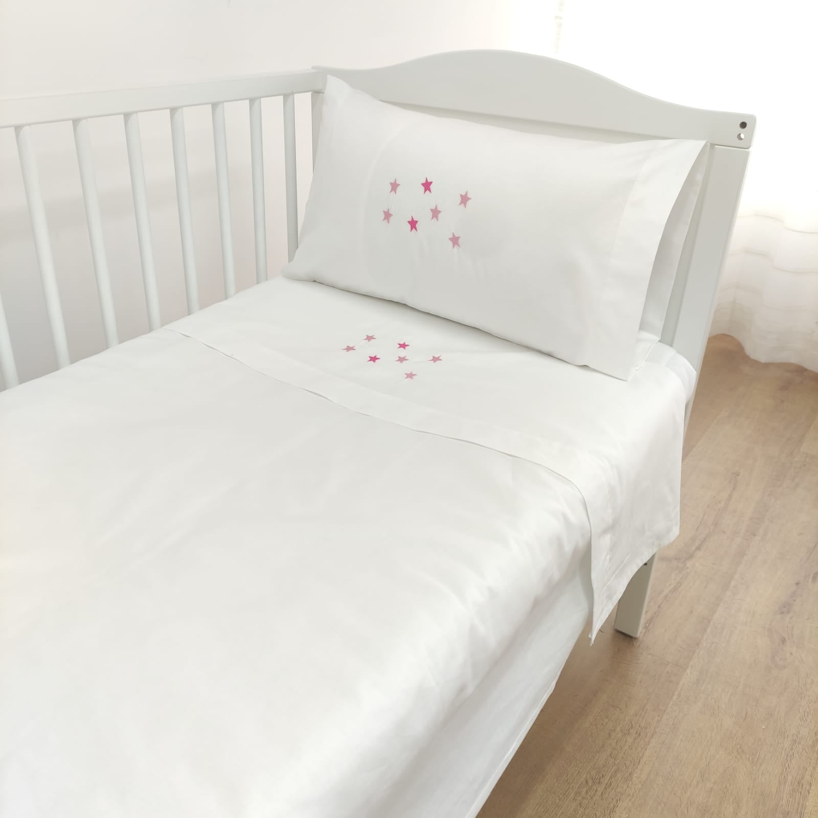 Jogo de Cama Algodão Bebé Estrelas