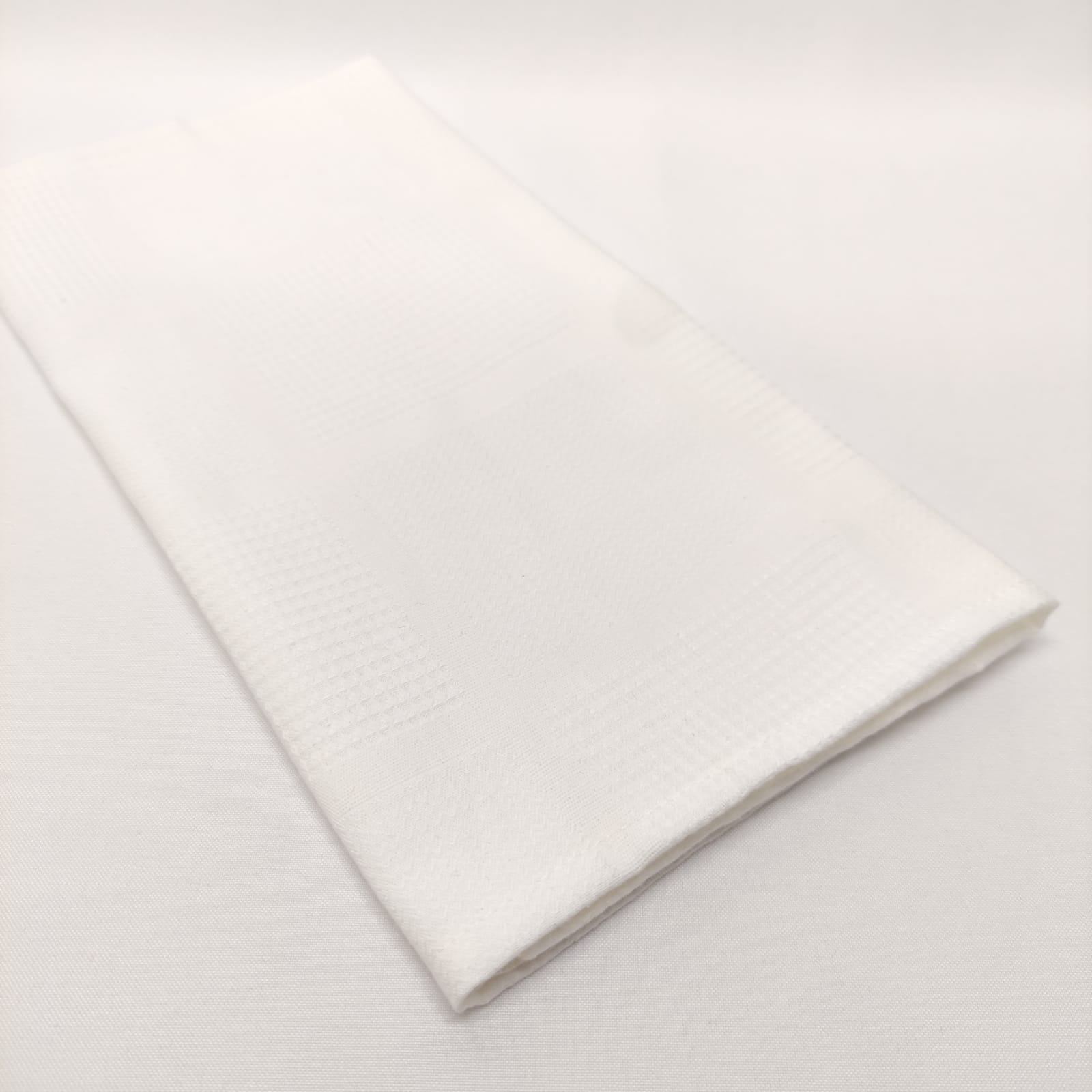 Pano de Cozinha Algodão Branco