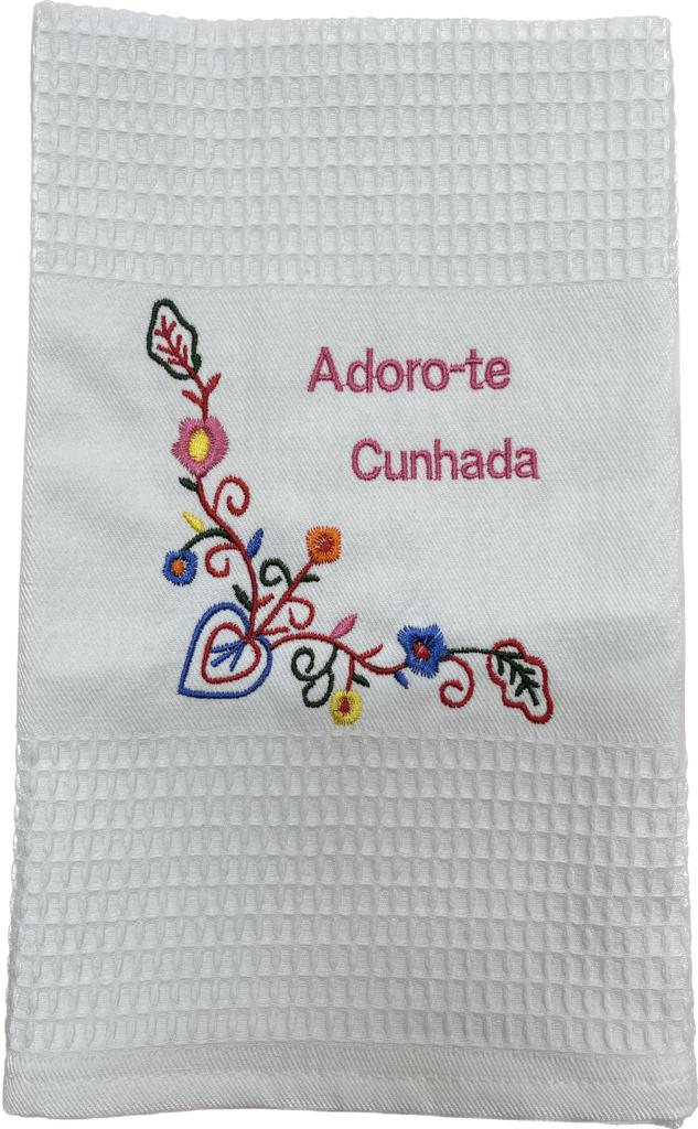 Pano de Cozinha Algodão Adoro-te