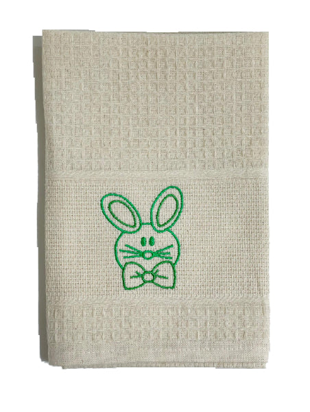 Pano de Cozinha Algodão Páscoa Bege