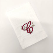 Pano de Cozinha Felpo Branco Letras