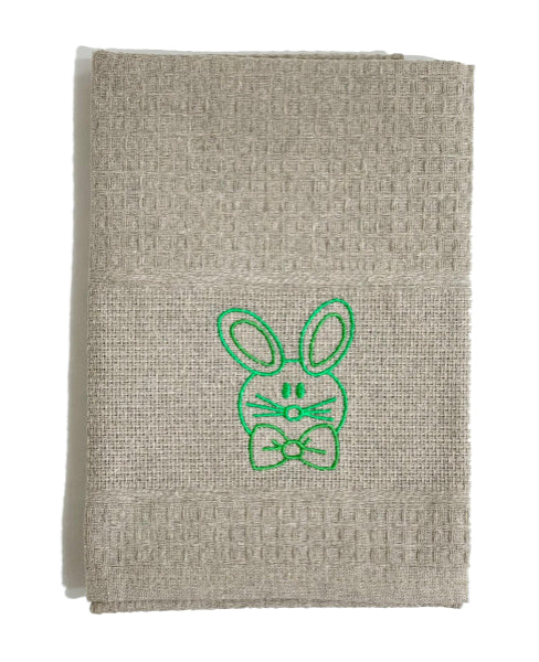 Pano de Cozinha Algodão Páscoa Marrom