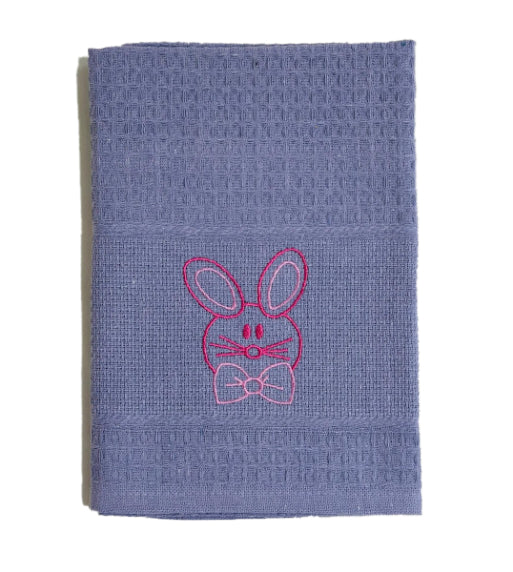 Pano de Cozinha Algodão Páscoa Roxo