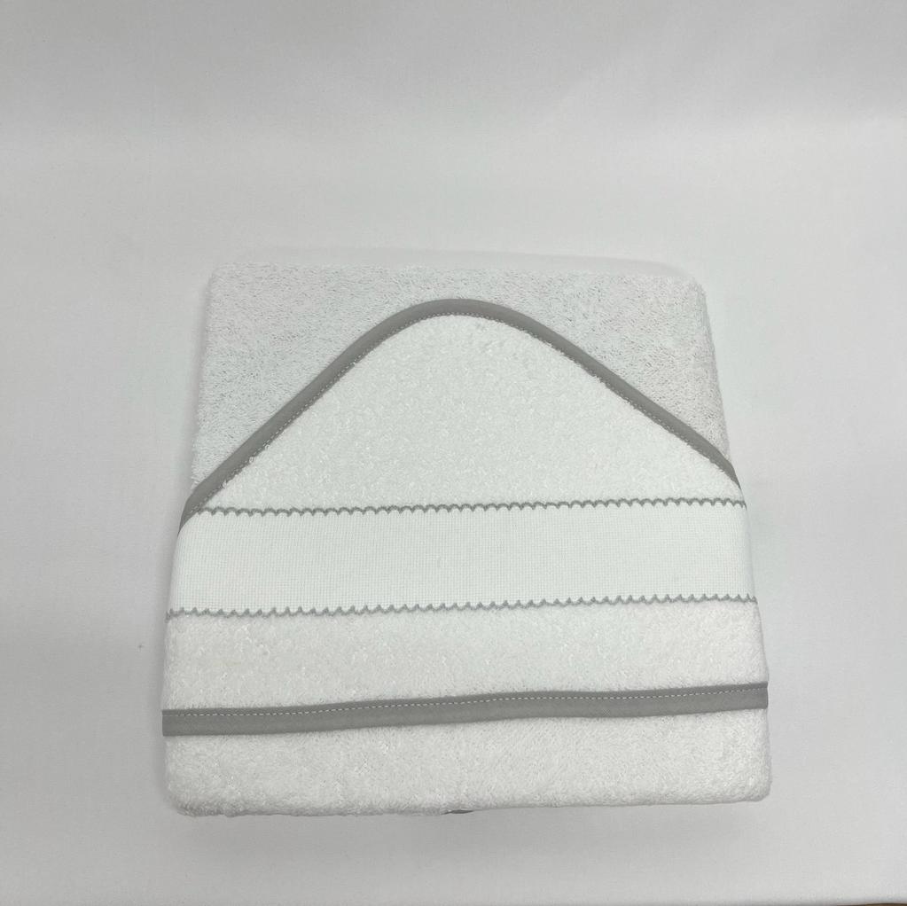 Toalha Banho Bebé Bordar White Personalizável