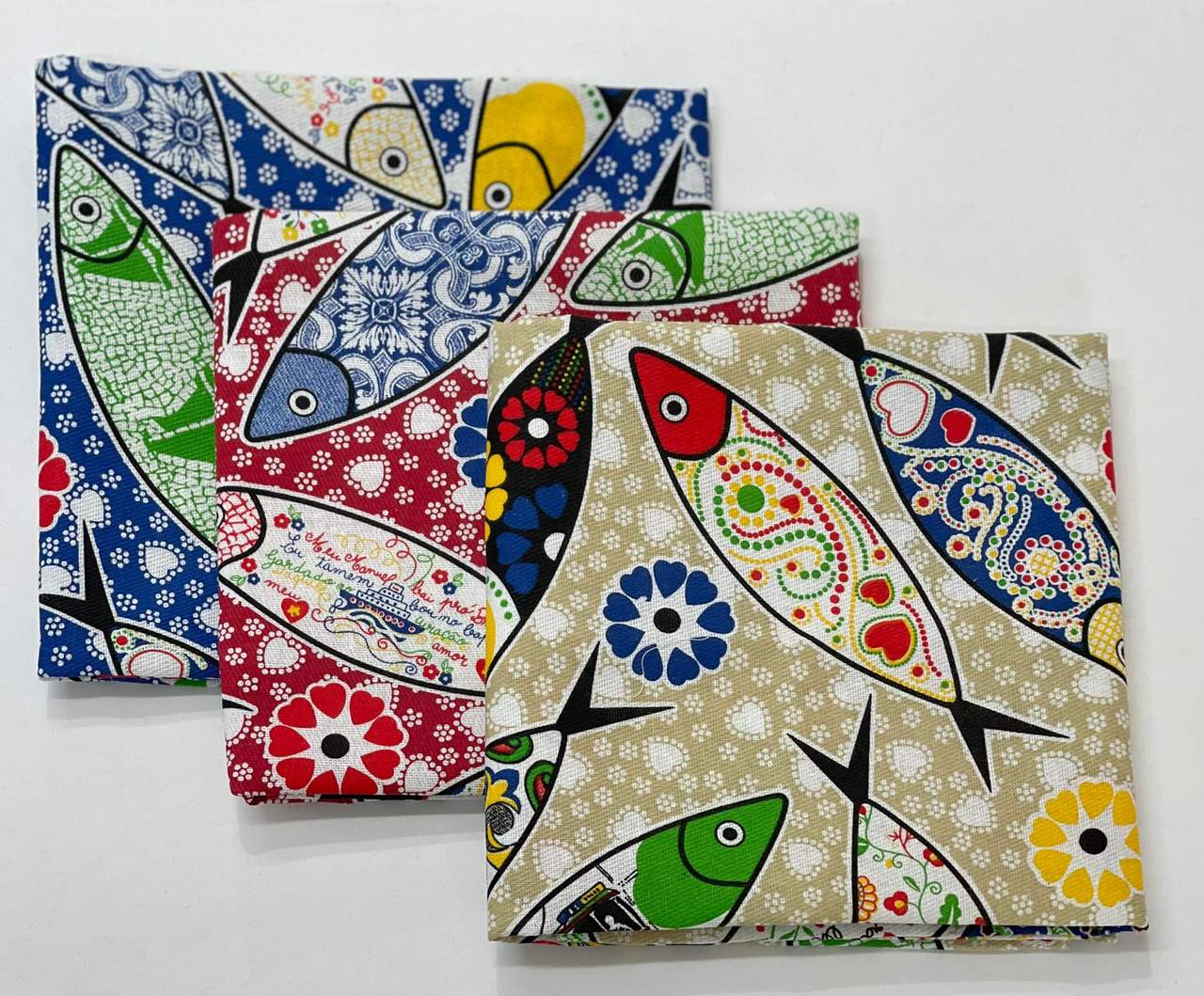 Toalha de Mesa Sarja Peixes