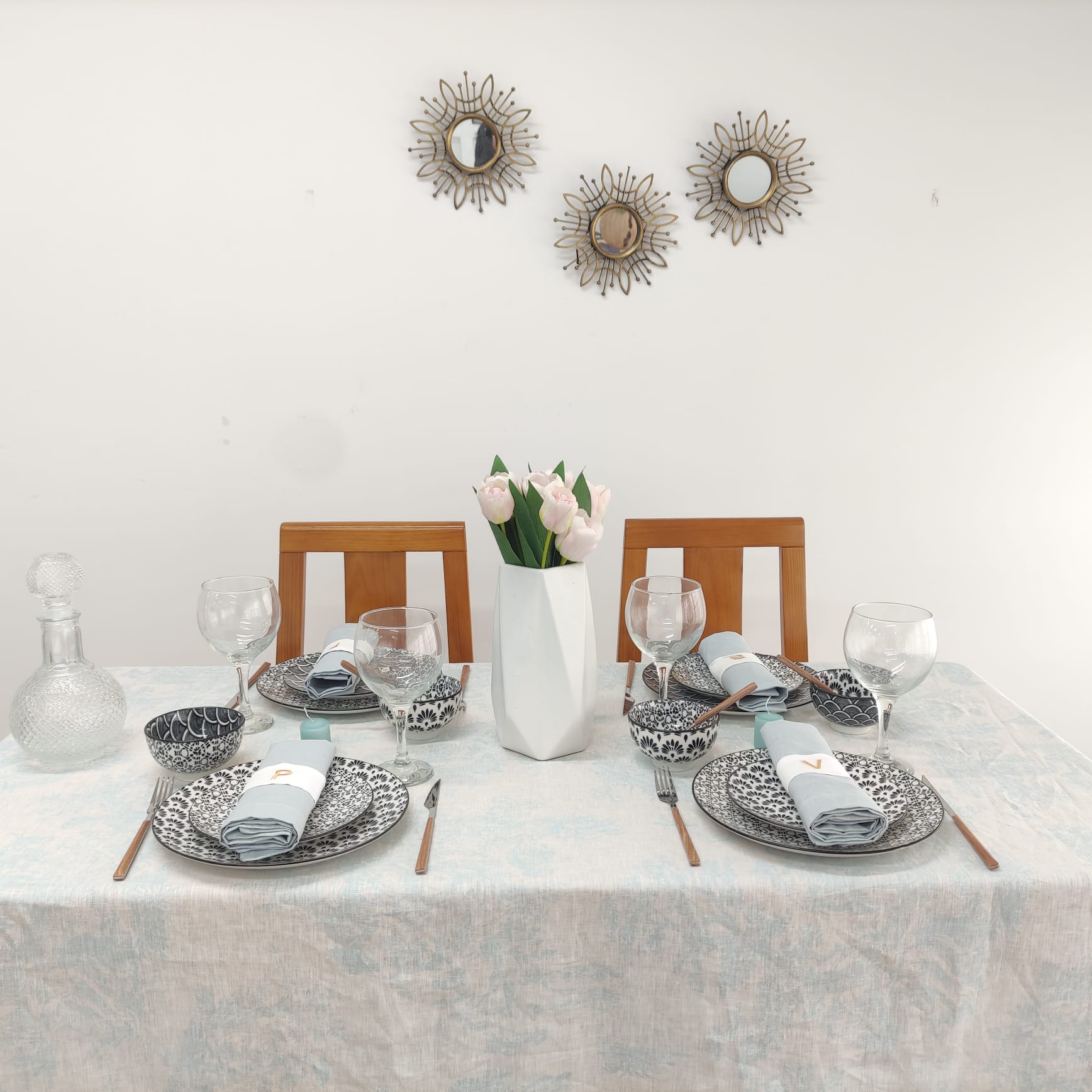 Toalha de Mesa Toile de Jouy Linho COL Baby