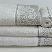 Conjunto de Toalhas Felpo Ramos Branca