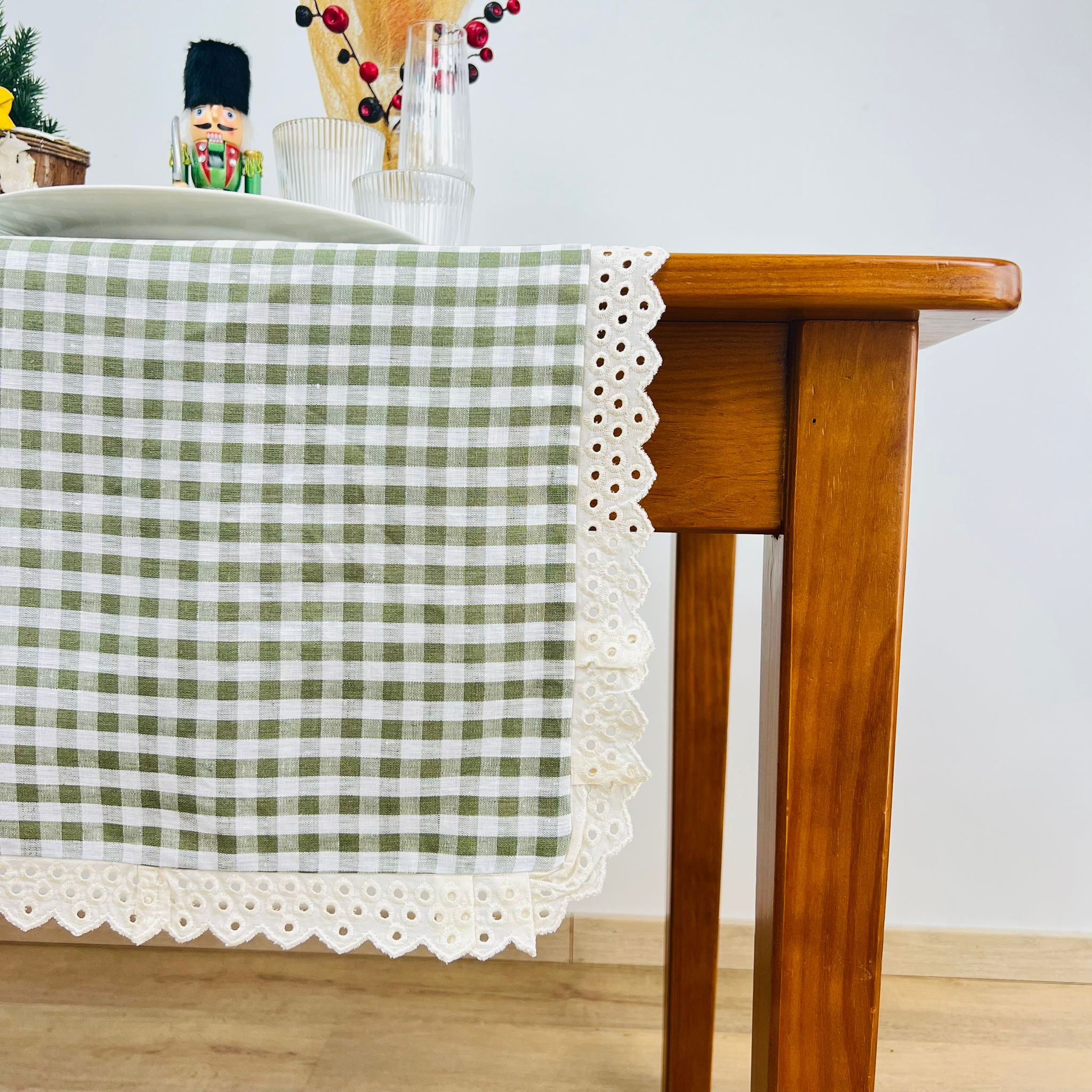 Caminho de Mesa Vichy Renda