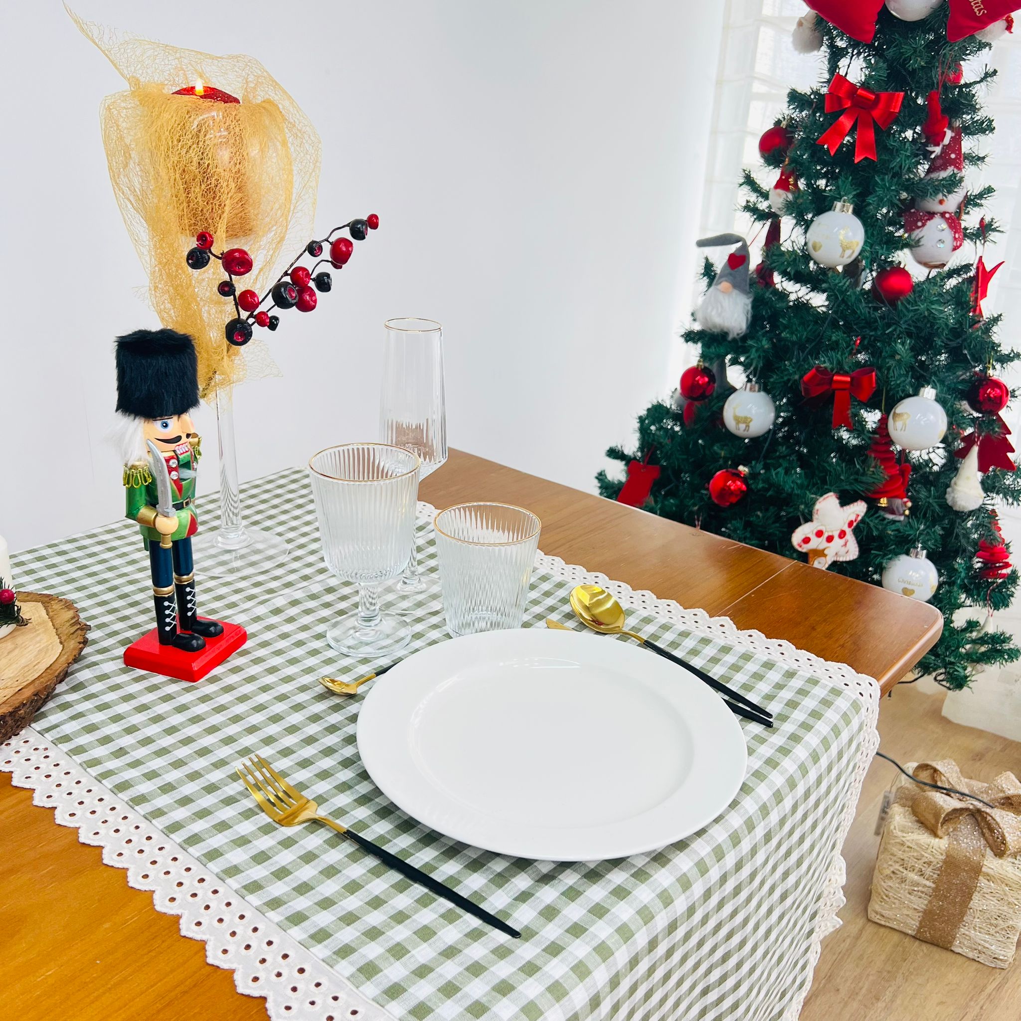 Caminho de Mesa Vichy Renda