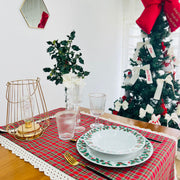 Caminho de Mesa Xmas Glamour Renda