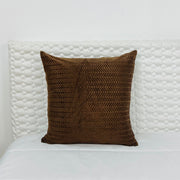 Capa Decorativa Veludo Castanha