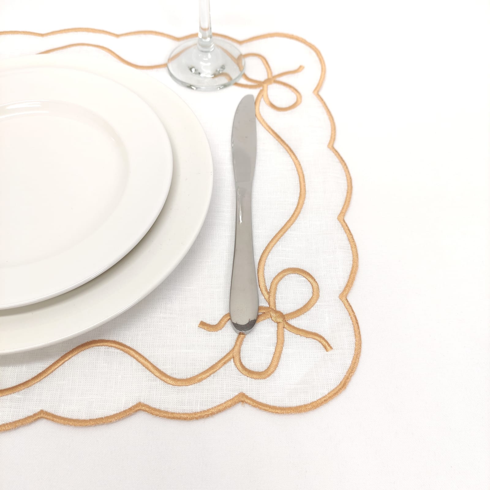 Individual Laço Linho JOL