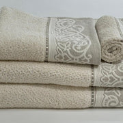 Conjunto de Toalhas Felpo Ramos Bege