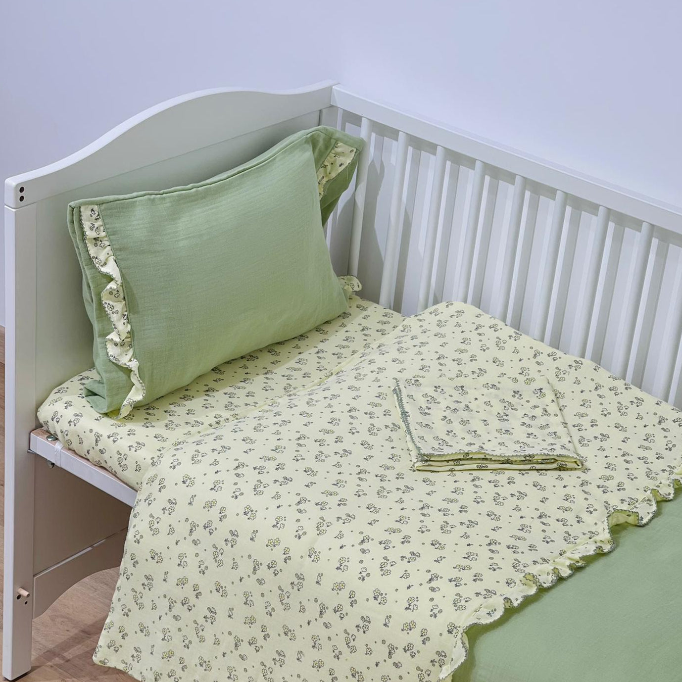 Conjunto de Bebé Verde Flowers