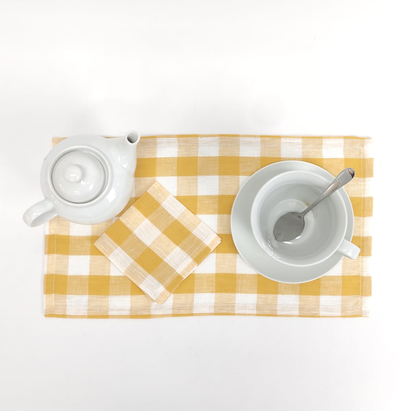 Individual Linho Of Xadrez