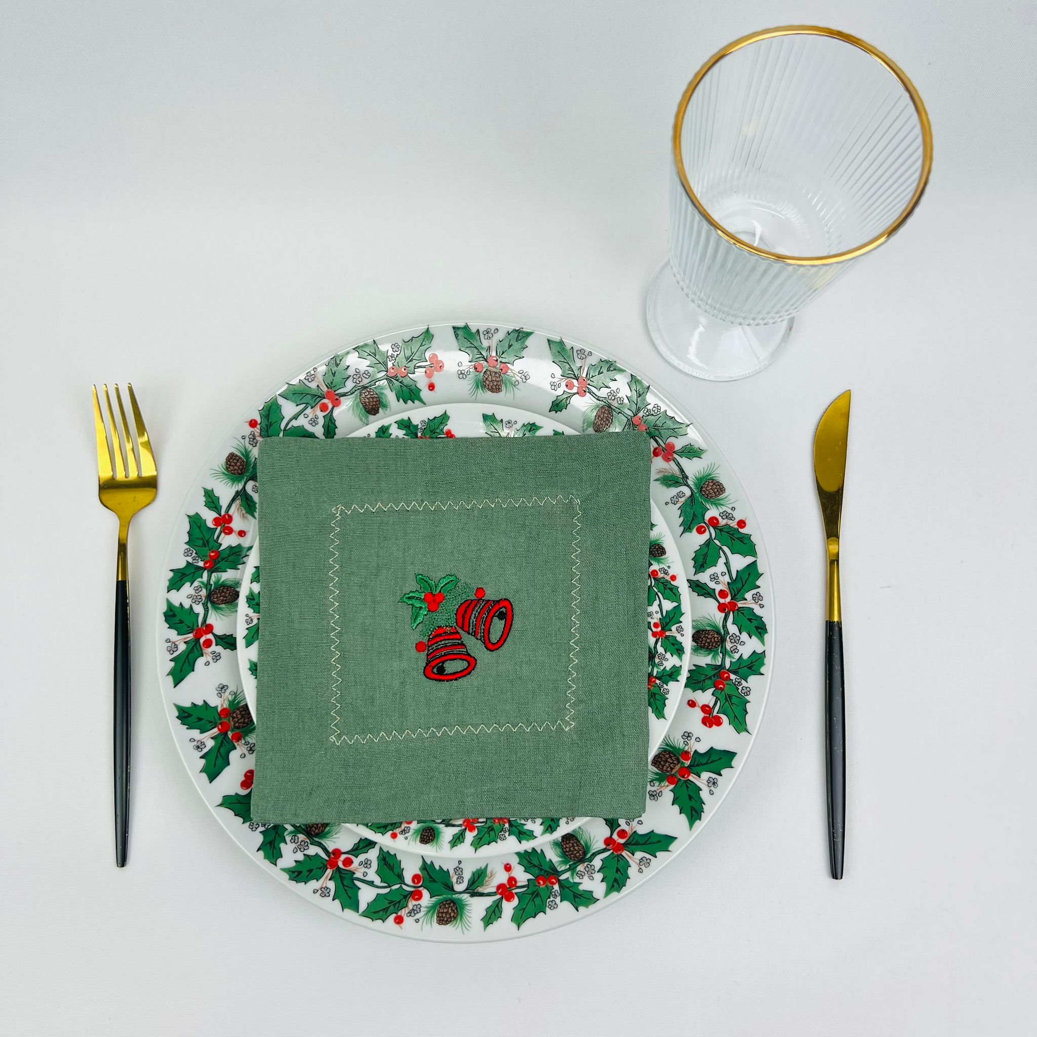 Guardanapo Cocktail Sinos Vintage Zigzag