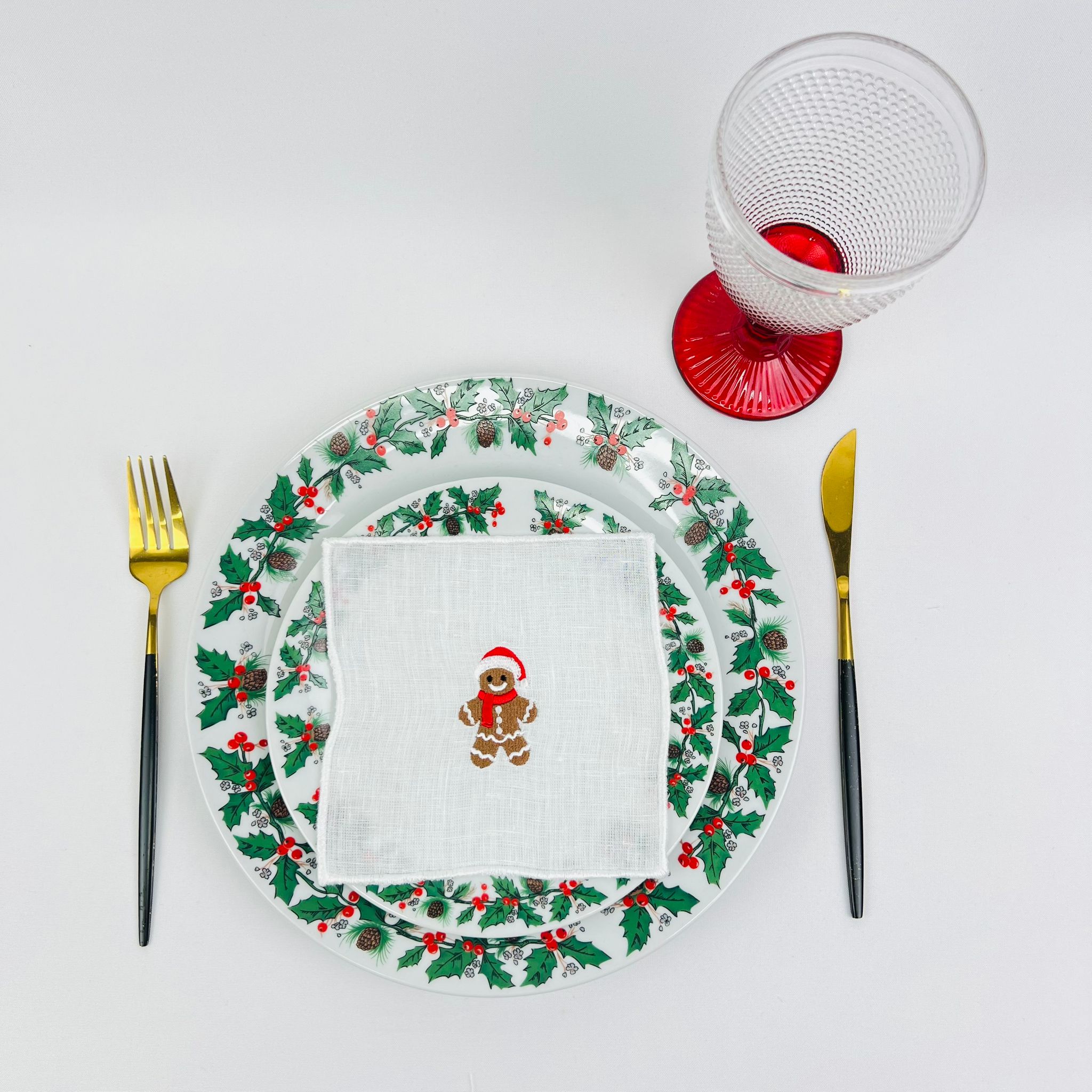 Guardanapo Cocktail Gingerbread Man