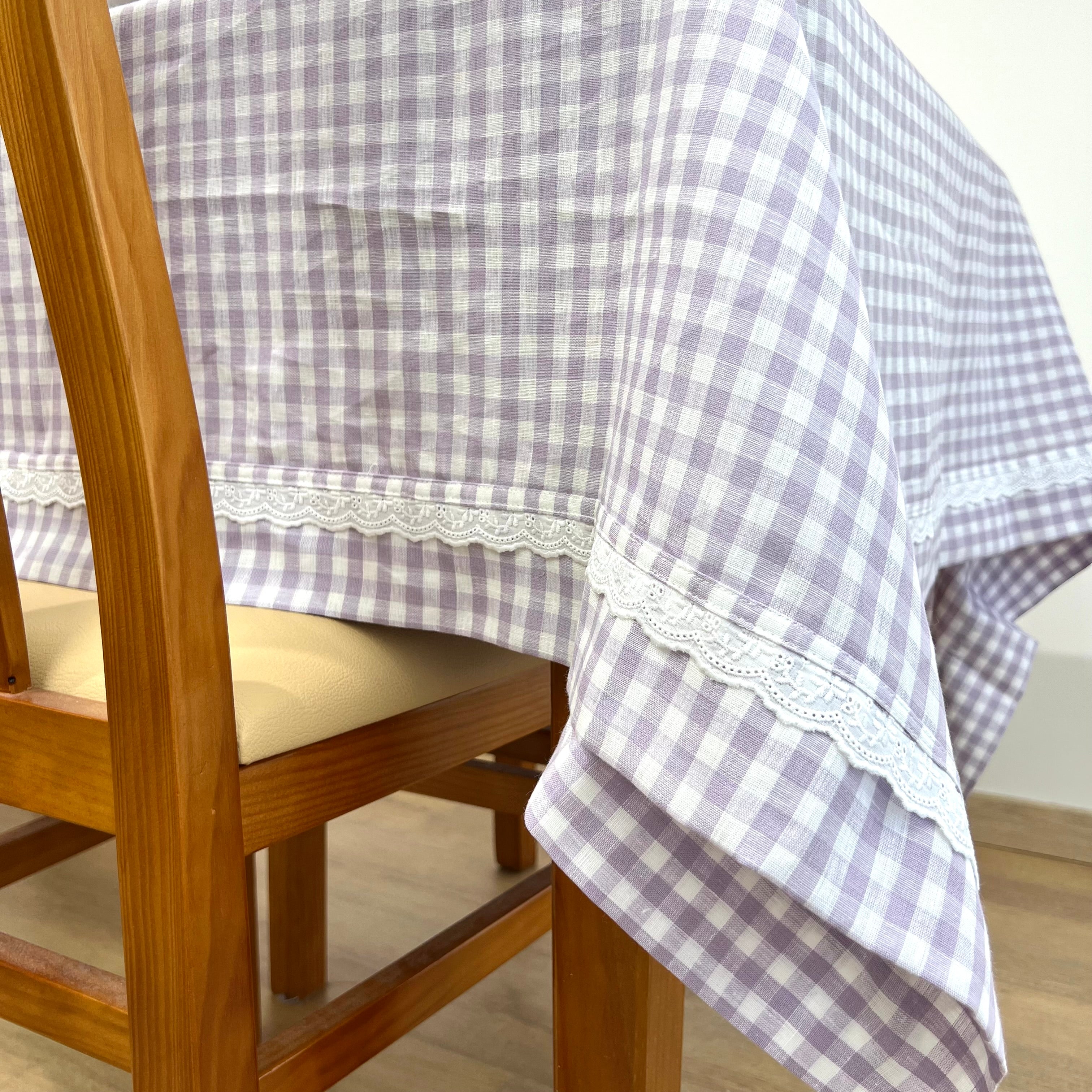 Toalha de Mesa Linho Malmequer Renda