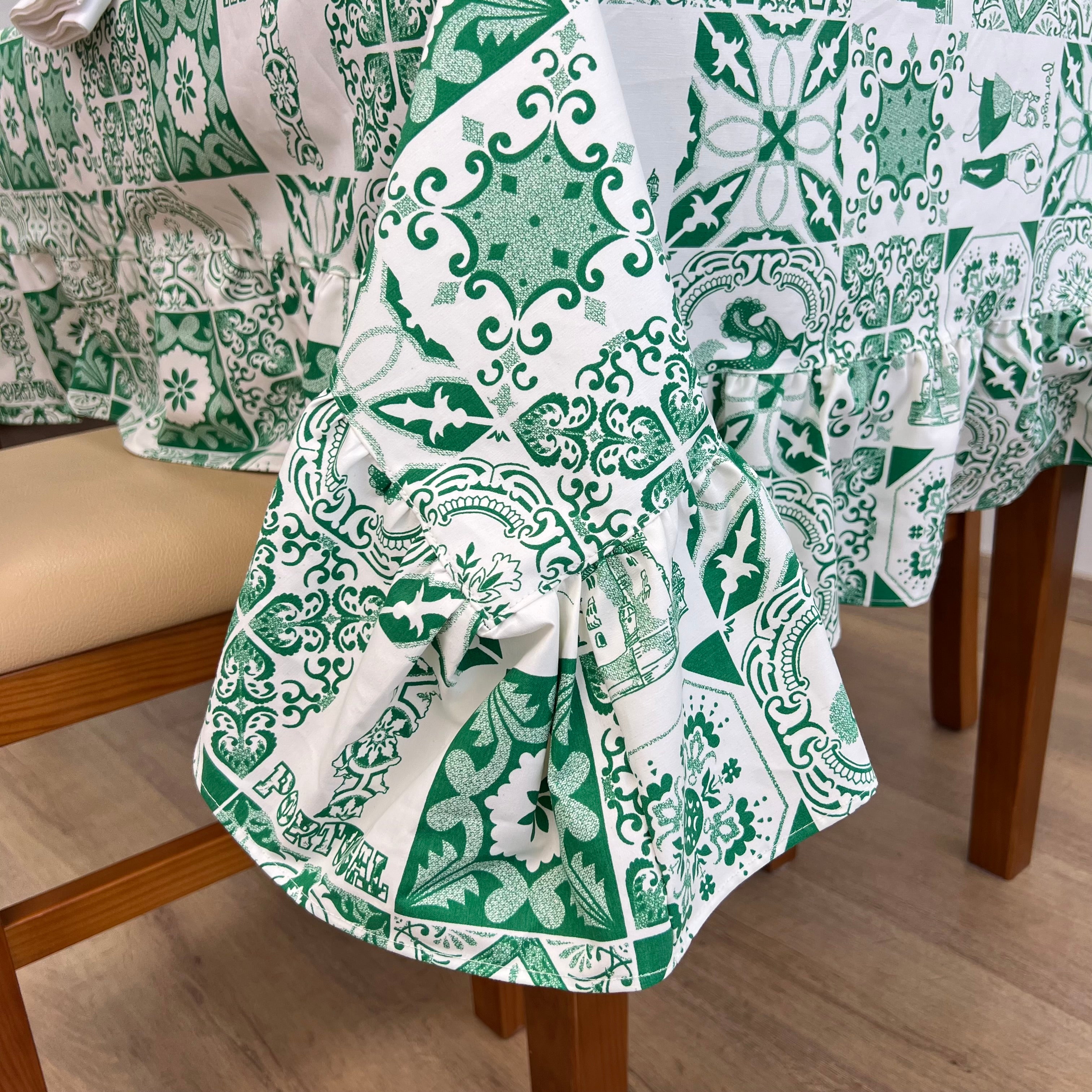 Toalha de Mesa Azulejo Folho