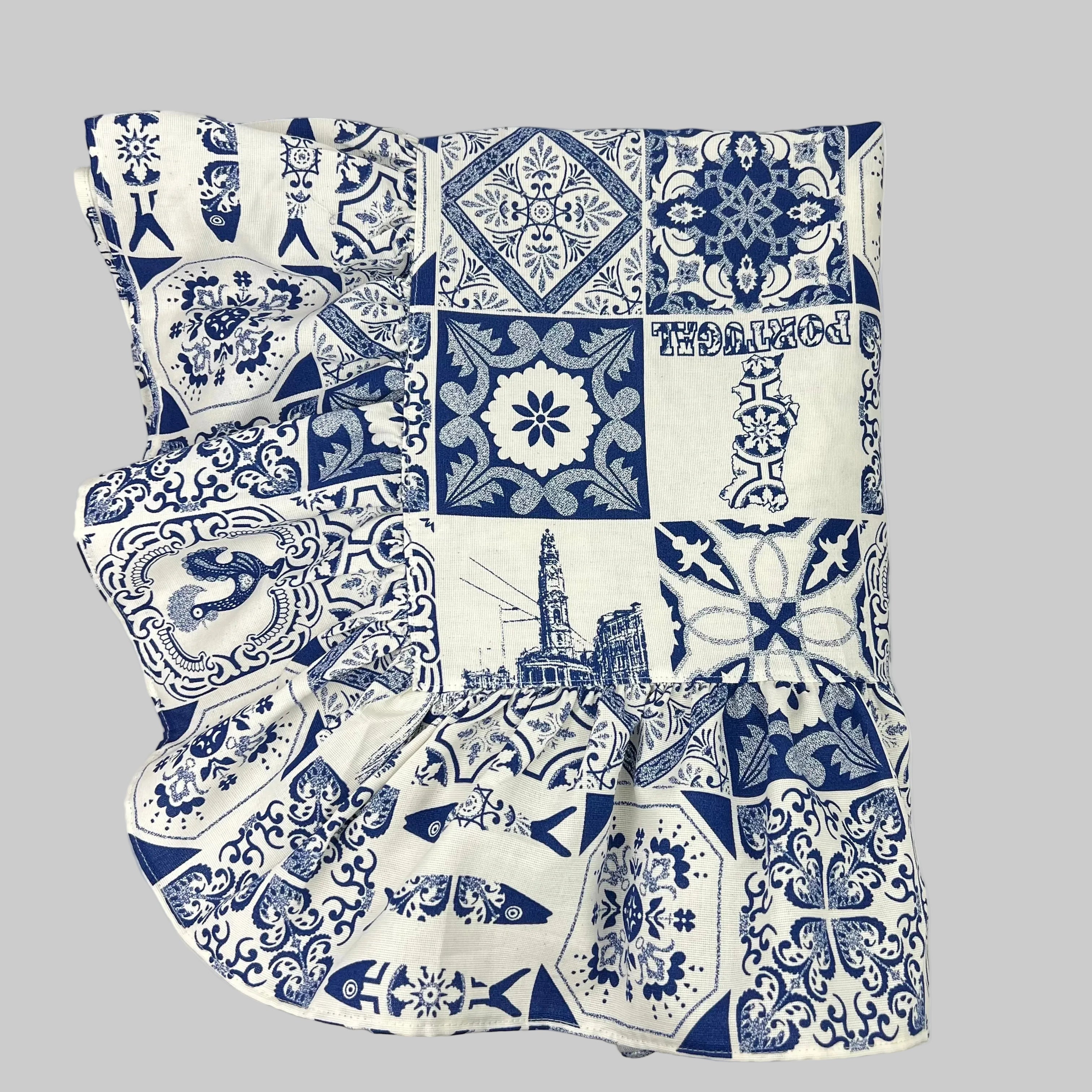 Toalha de Mesa Azulejo Folho