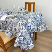Toalha de Mesa Azulejo Folho