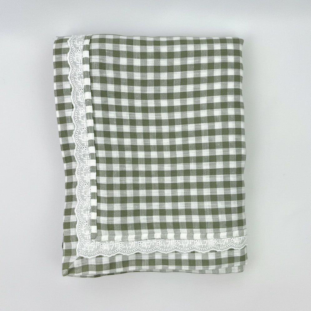 Toalha de Mesa Linho Malmequer Renda