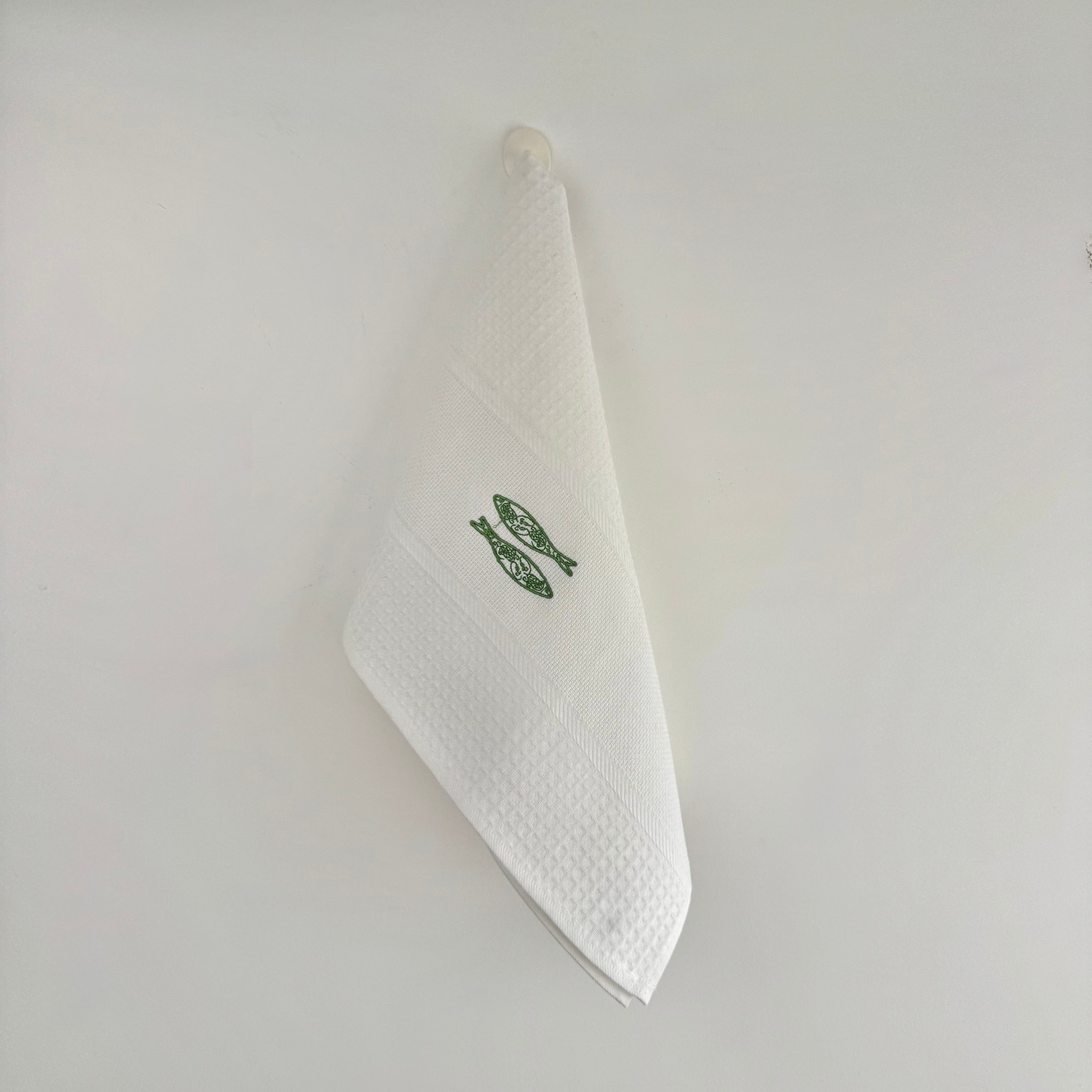 Pano de Cozinha Algodão Sardinha