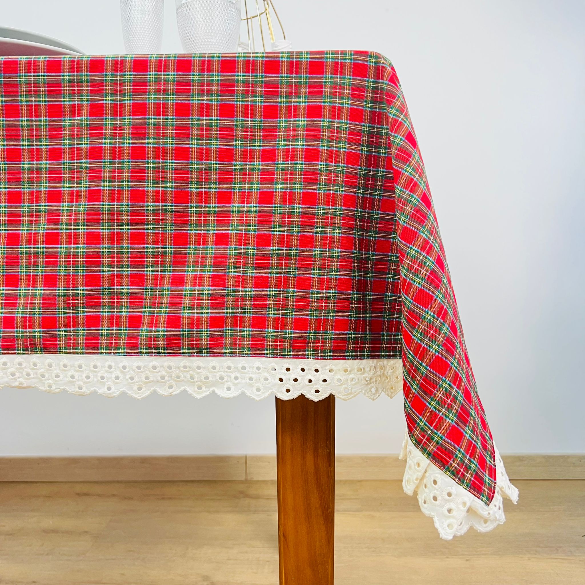 Toalha de Mesa Xmas Glamour Renda